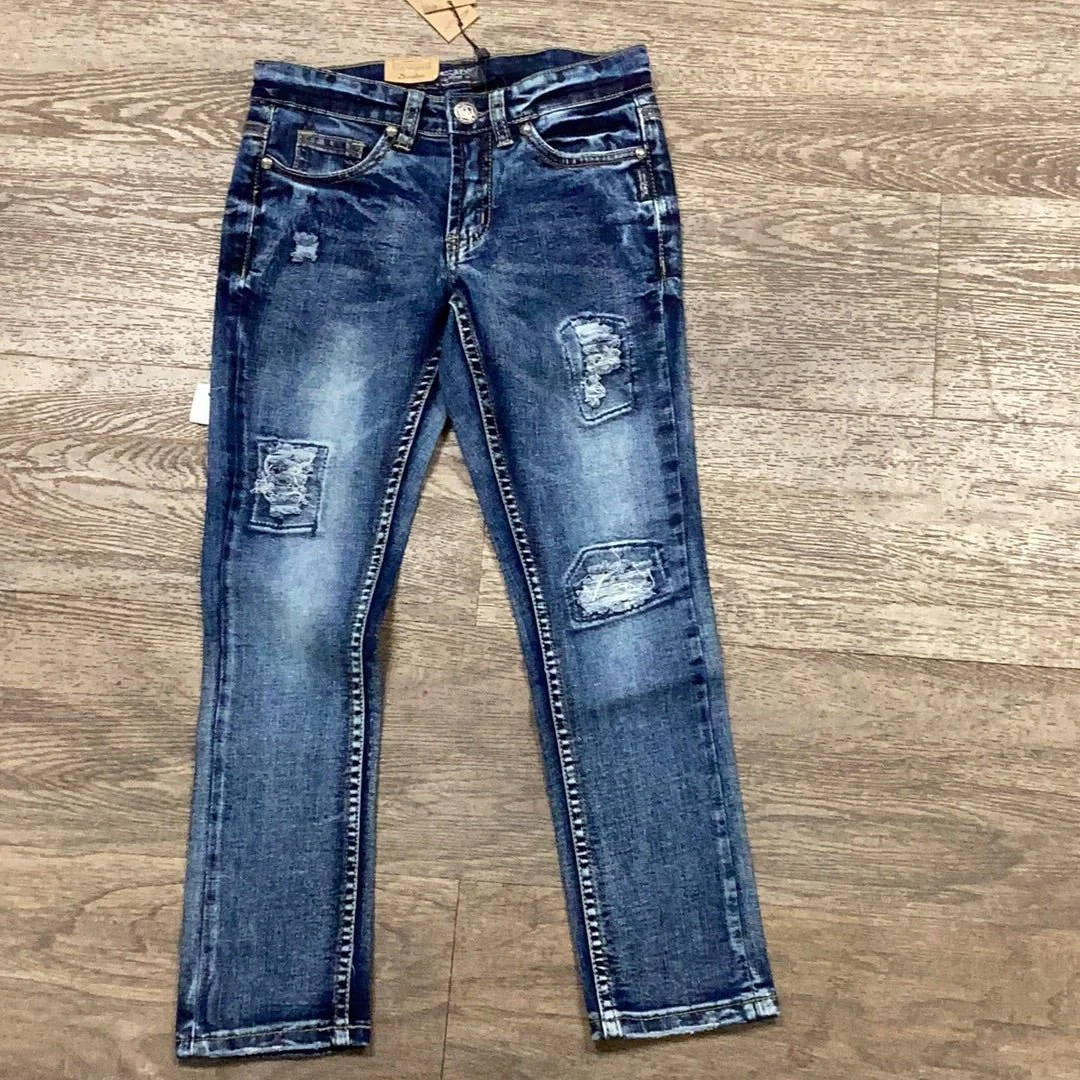 Silver Jeans Kid’s Sasha Mid Rise Slim Hip Skinny Leg -CLEARANCE