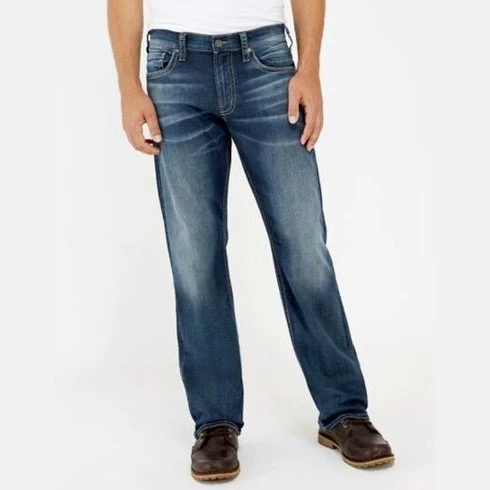 Silver Jeans Men's Zac Relaxed Fit Straight Leg -Clearance