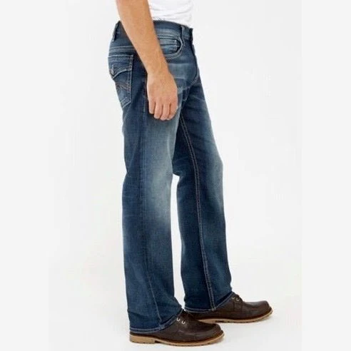 Silver Jeans Men's Zac Relaxed Fit Straight Leg -Clearance - Image 3