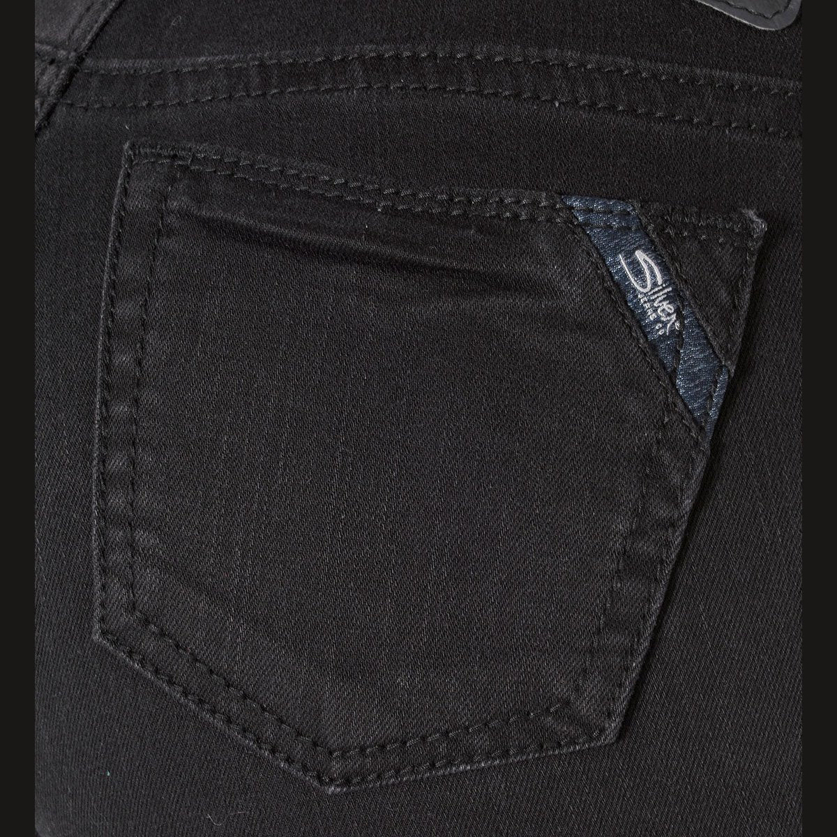 Silver Jeans Women's Aiko High Rise Super Skinny Fit Black - Clearance - Image 4