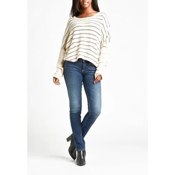 Silver Jeans Women's Suki Mid Rise Curvy Fit Straight Leg Indigo - Image 2