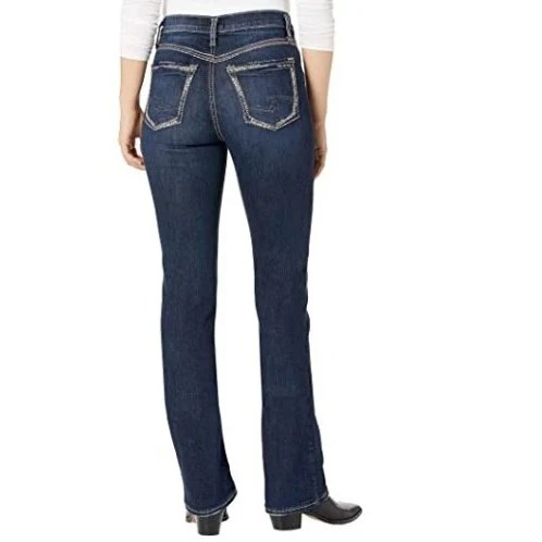 Silver Jeans Women's Calley Curvy Fit Super High Rise Slim Boot Cut - Clearance - Image 2