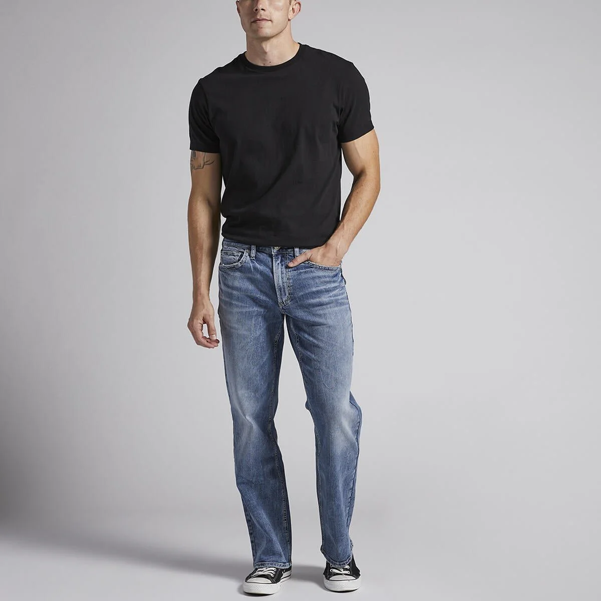 Silver Men’s Relaxed Fit Zac Jeans