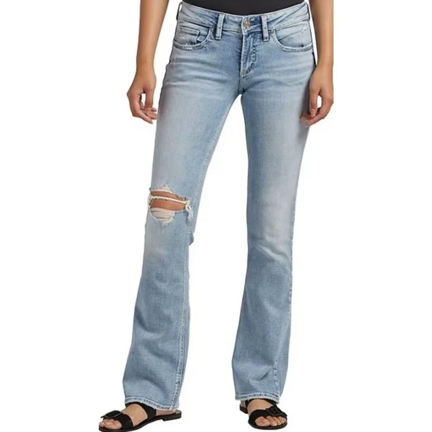 Silver Women’s Jeans Britt Curvy Fit Low Rise Slim Boot - Clearance - Image 2