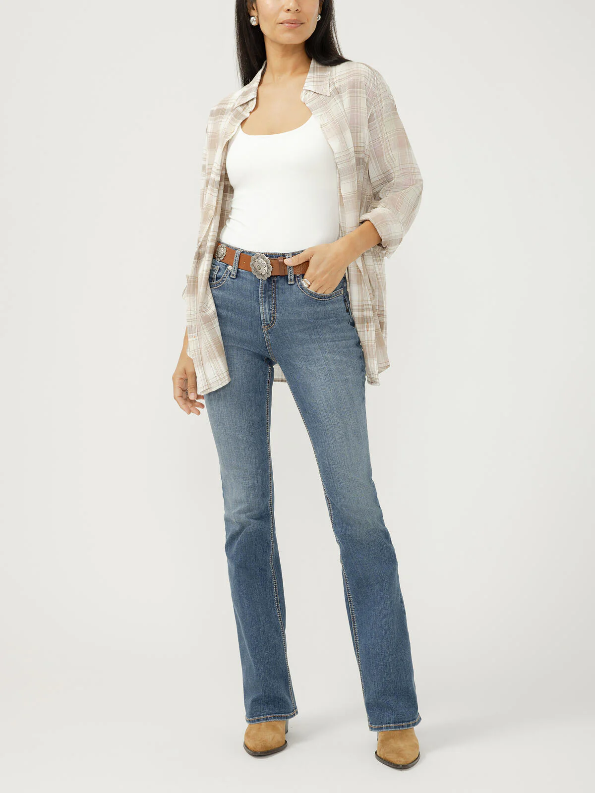 Silver Women's Avery High Rise Bootcut Jeans