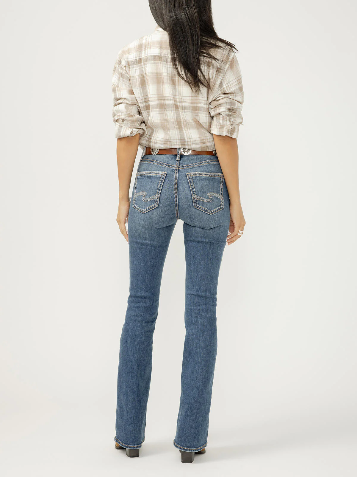 Silver Women's Avery High Rise Bootcut Jeans - Image 2