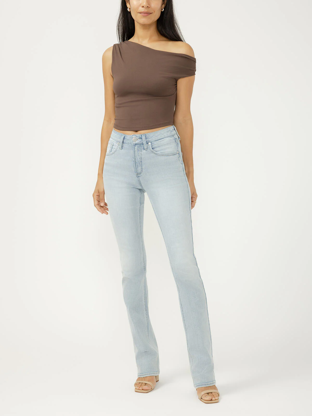 Silver Women's Avery High Rise Slim Bootcut Luxe Stretch Jeans