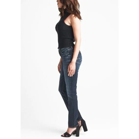 Silver Women's Jeans Avery Eco High Rise Straight Leg - Clearance - Image 3