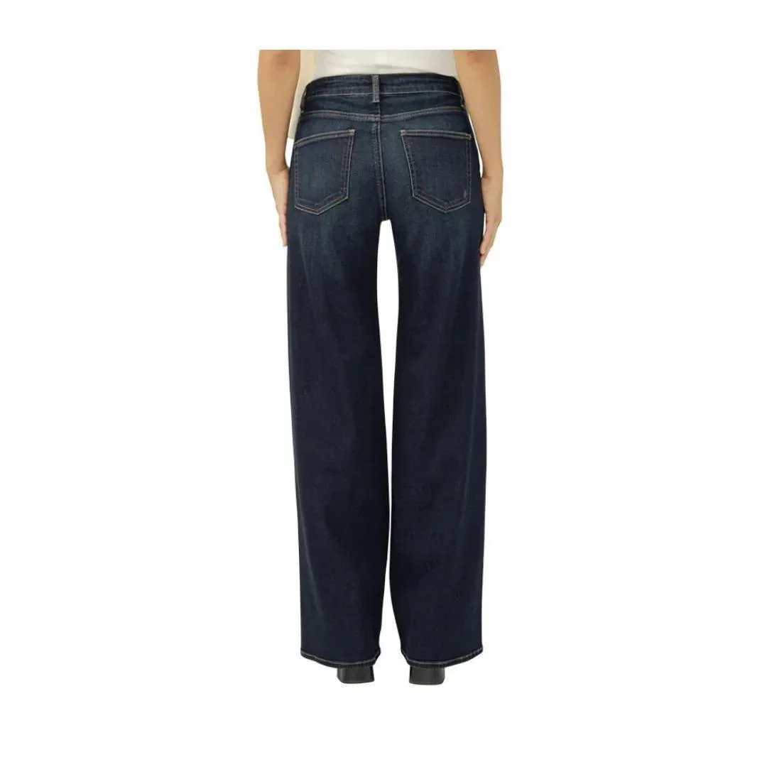 Silver Women's Suki Mid Rise Wide Leg - Image 4