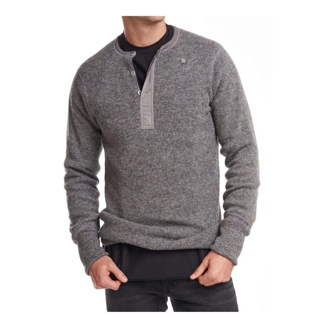 Stanfield Men's Heavy Weight Wool Henley - Image 2