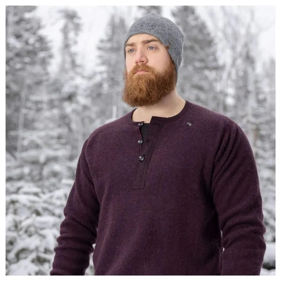 Stanfield's Unisex Heritage Heavy Wool Henley with Graphene Fleece Liner
