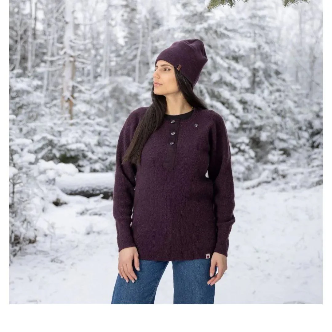 Stanfield's Unisex Heritage Heavy Wool Henley with Graphene Fleece Liner - Image 2