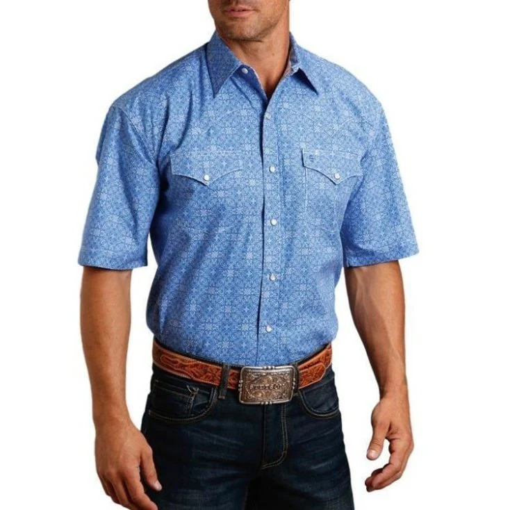 Stetson Men’s Shirt Short Sleeve Snaps