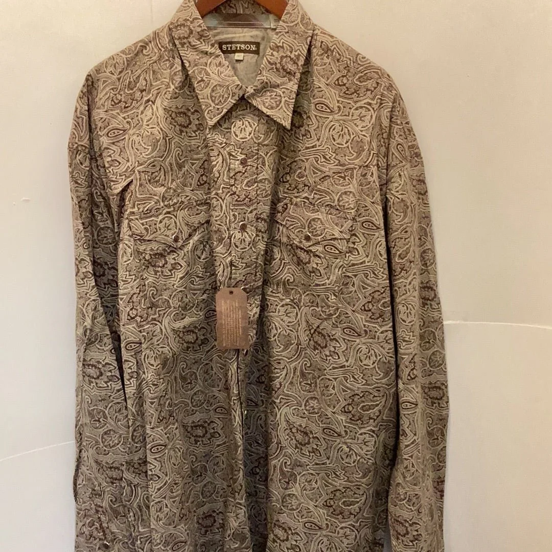 Stetson Men’s Snap Up Long Sleeve Shirt