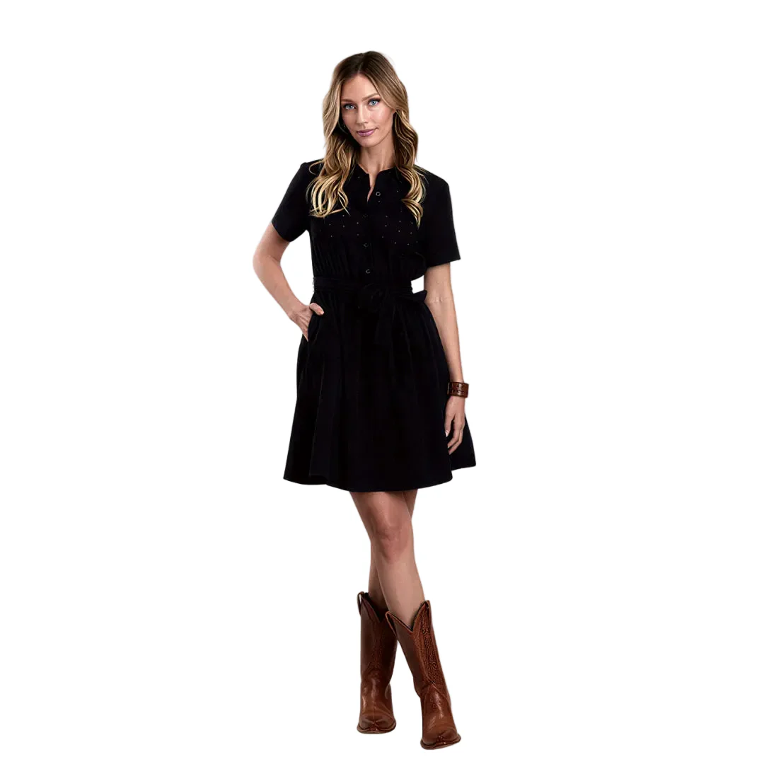 Stetson Women's Black Cotton Eyelet Shirt Dress - Image 2