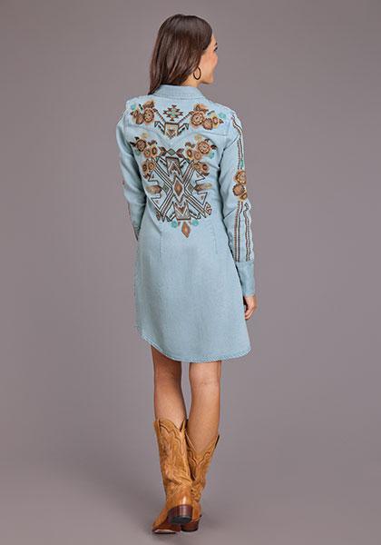 Stetson Women's Denim Western Style Shirt Dress