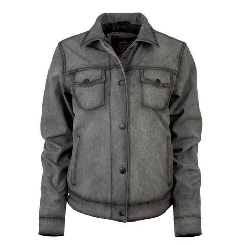 STS Ranchwear Womens Brumby Enzyme Gray 100% Cotton Softshell Jacket
