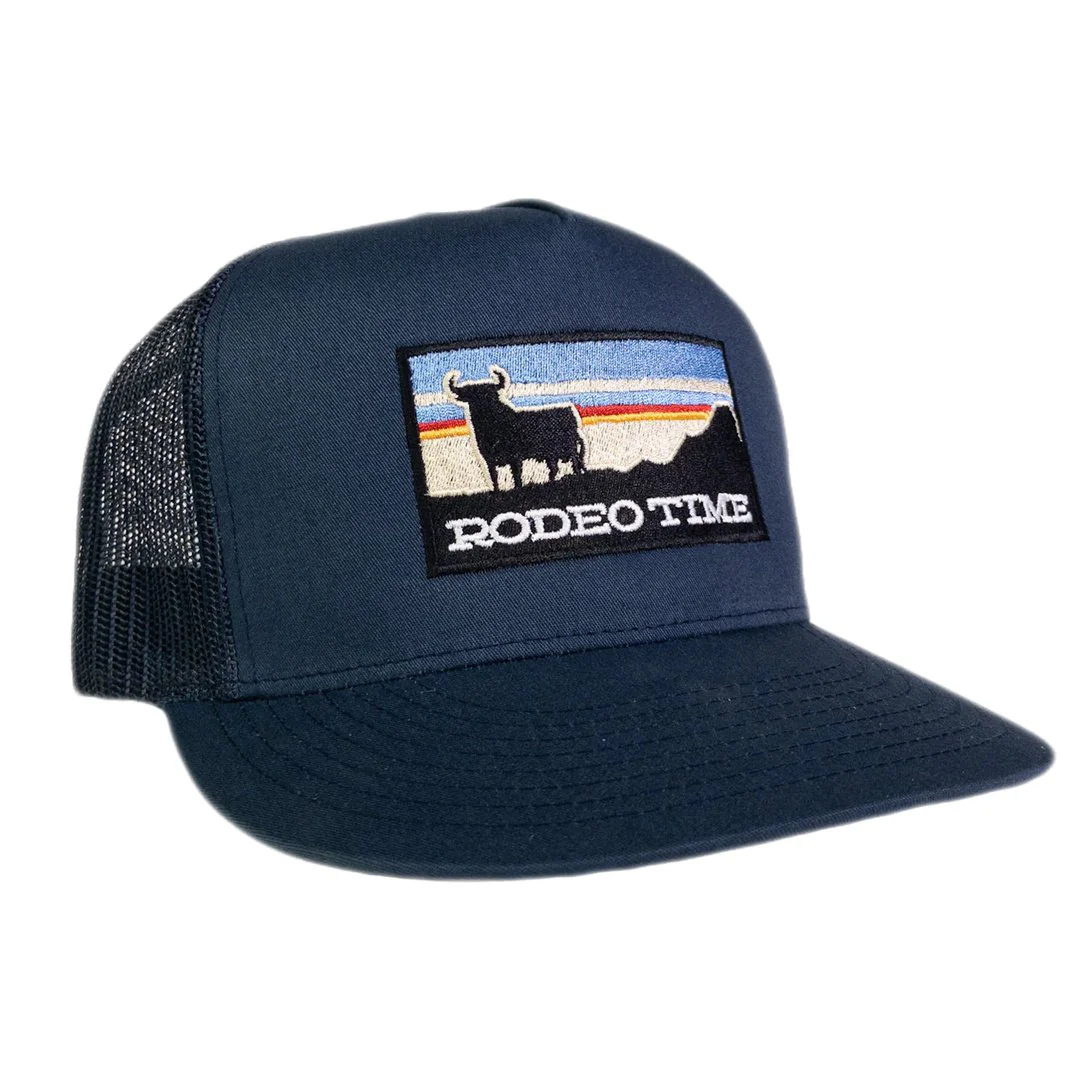 Dale Brisby Cap Trucker Meshback Curved Bill Sunset Brown Rodeo Time