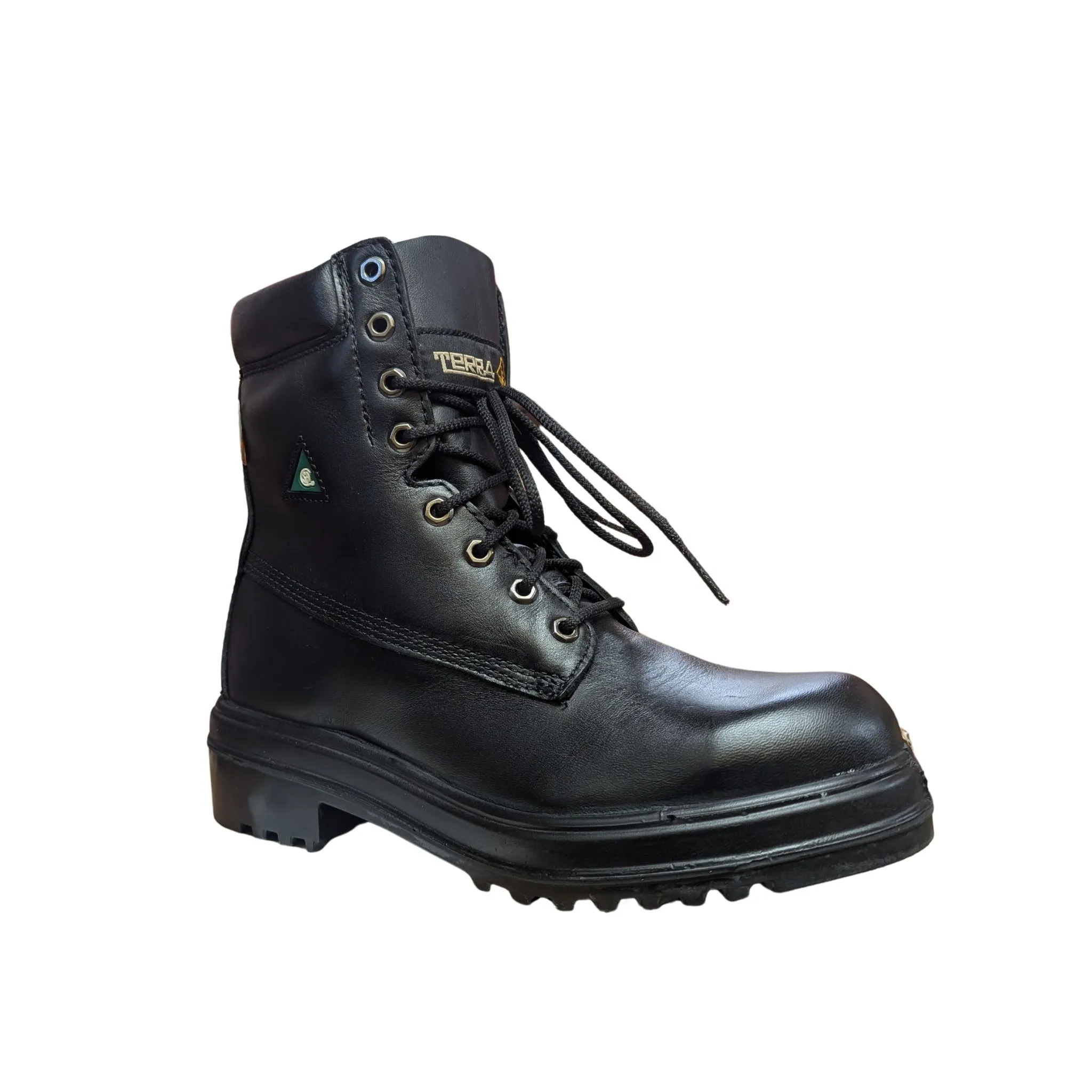 Terra Men's Mercenary Lace-Up 7" Composite Toe Leather Work Boots - Clearance - Image 3
