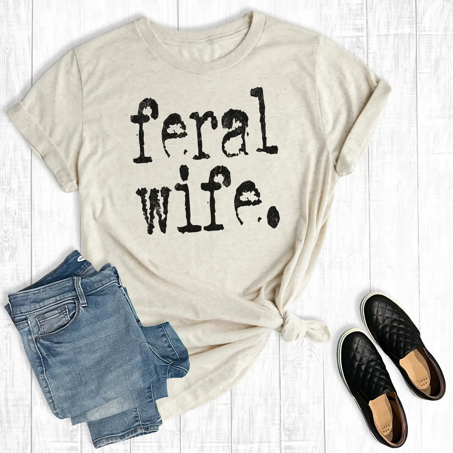 The Way Down South Funny Feral Wife Graphic Tee