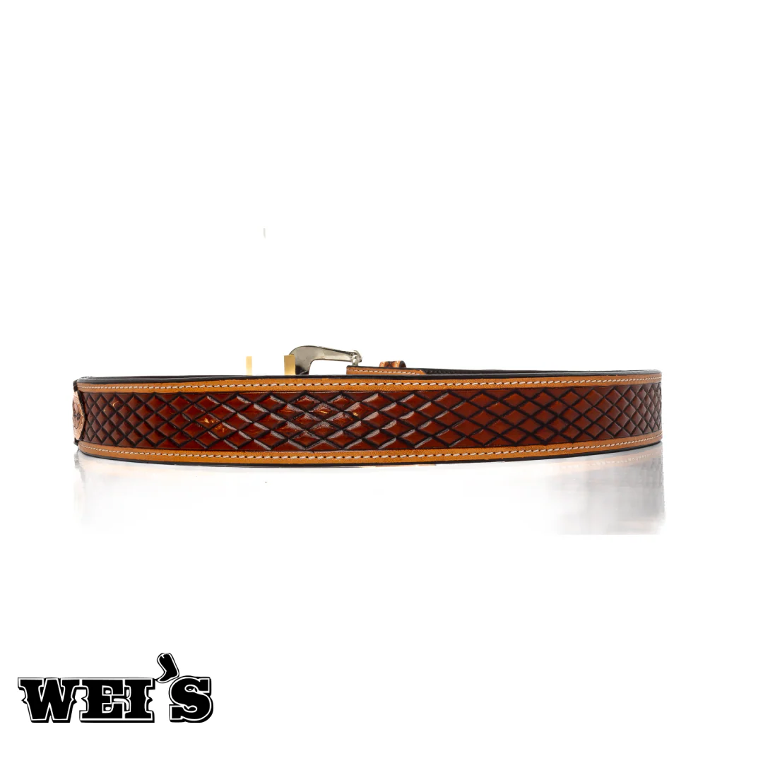 Twisted X Floral Billet Diamond Craved Body Belt - Image 2