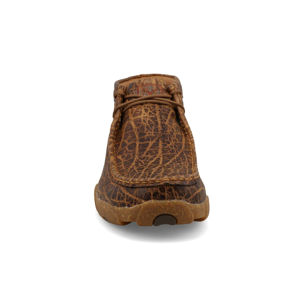 Twisted X Men’s Shoes Chukka Driving Moc Golden Elephant Print - Image 10