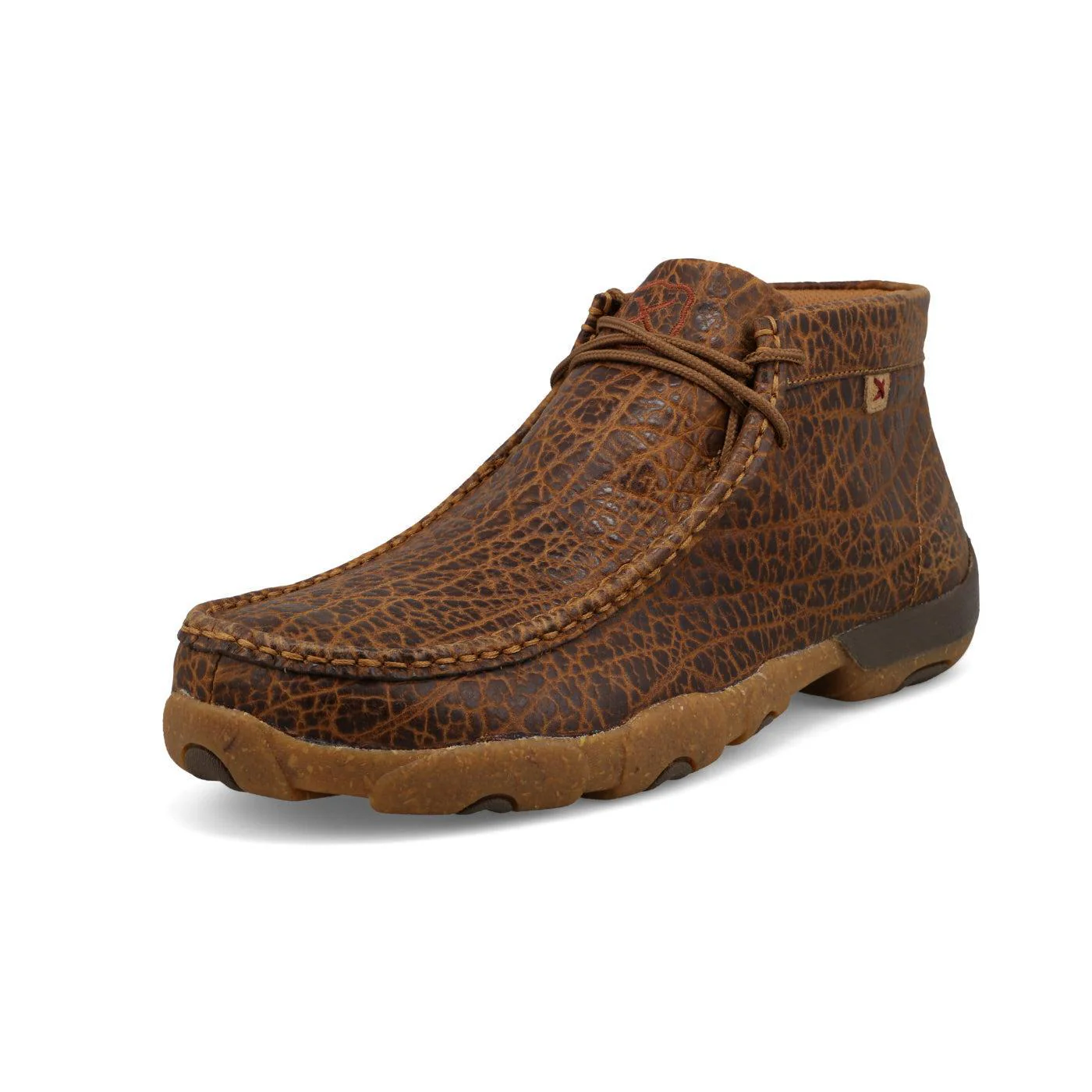Twisted X Men’s Shoes Chukka Driving Moc Golden Elephant Print - Image 20