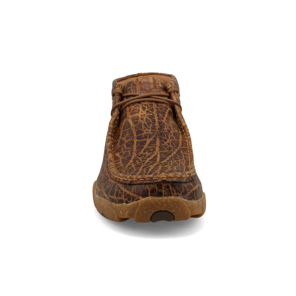 Twisted X Men’s Shoes Chukka Driving Moc Golden Elephant Print - Image 4