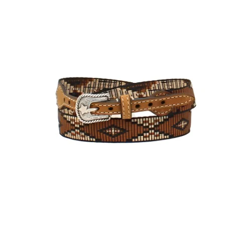 Twister Ribbon Diamond/ Brown Hat Band