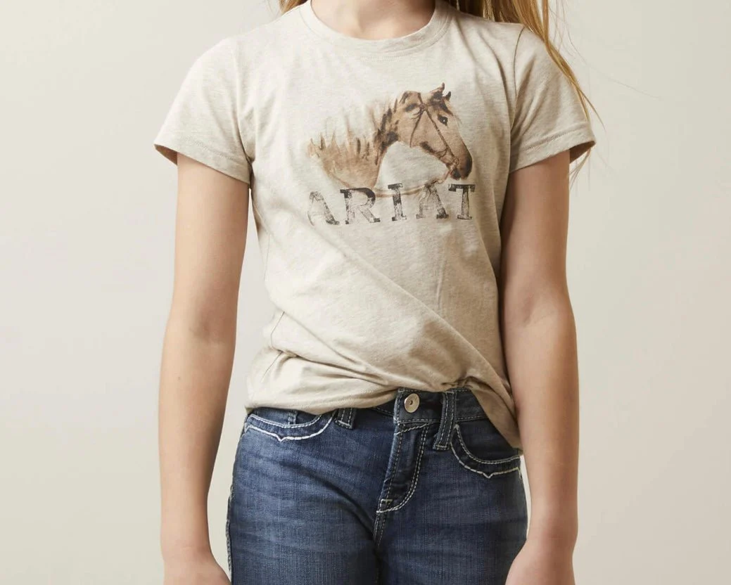 Ariat Girl’s Caballo Tee with Horse Logo - Image 28