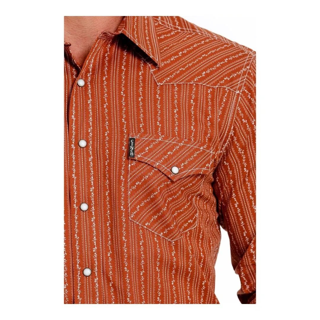 Cinch Men’s Modern Brown Long Sleeve Shirt - Image 3
