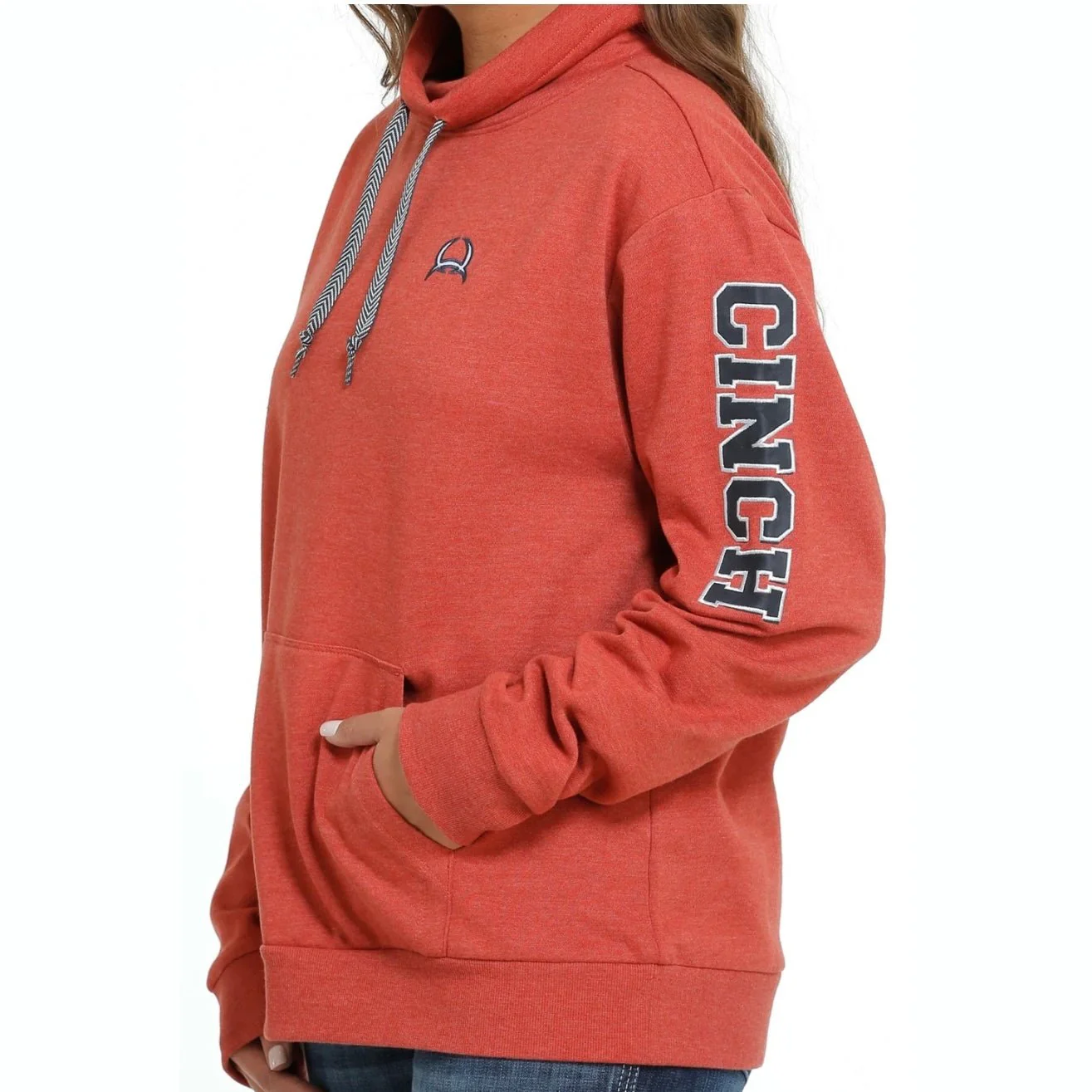 Cinch Women’s Pullover In Orange CLEARANCE - Image 2