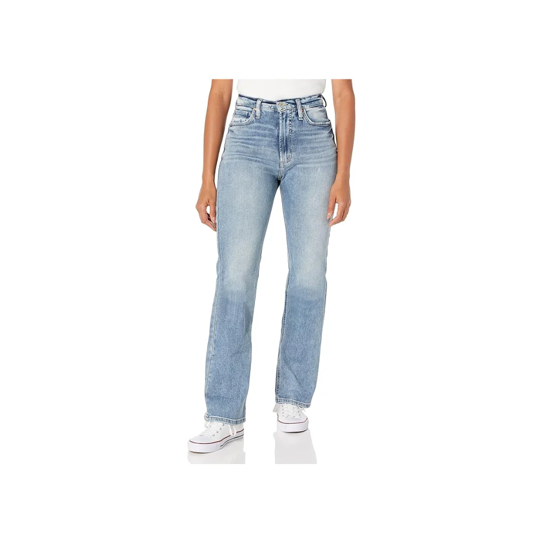 Cotton Vintage High Rise Bootcut Silver Jeans