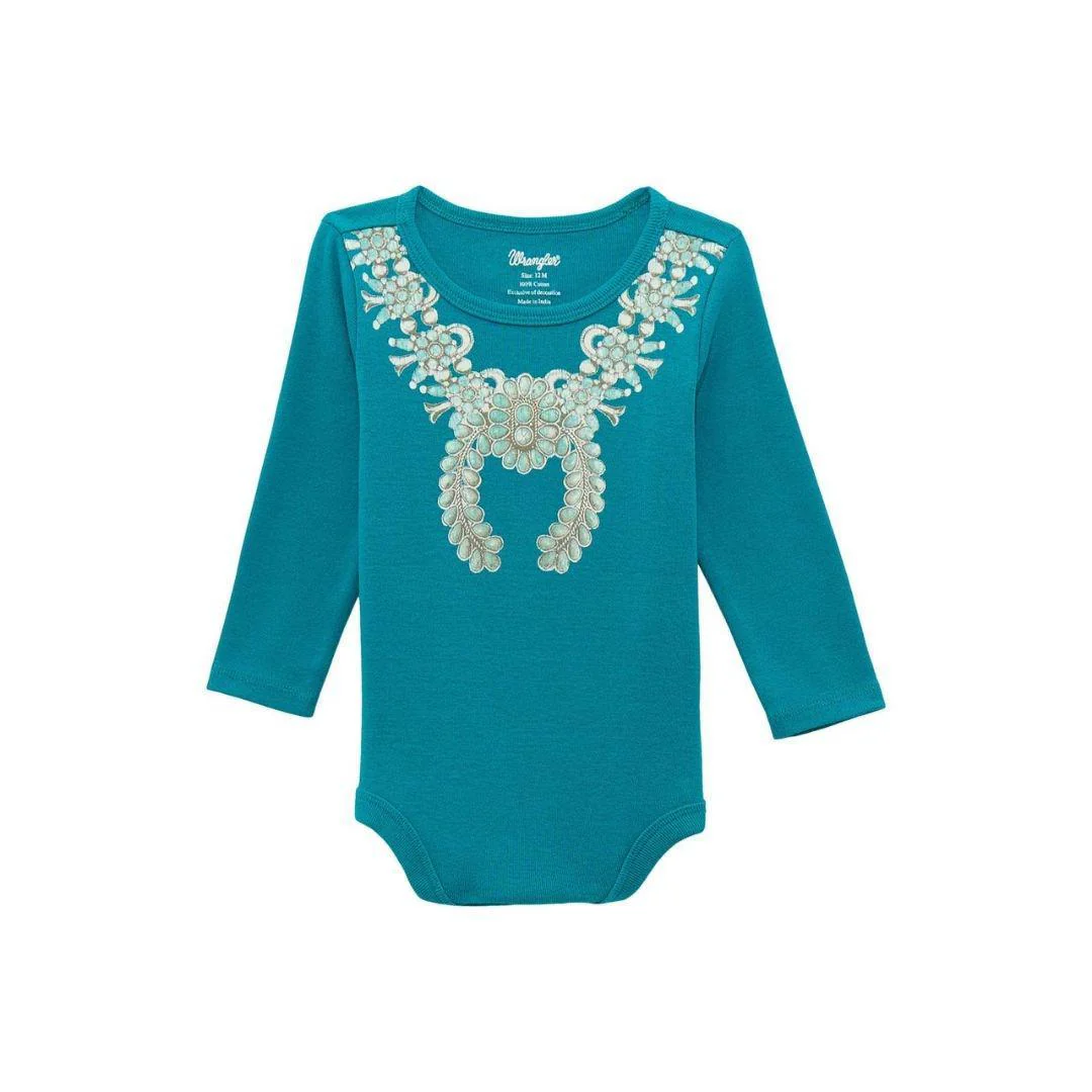 Wrangler® Baby Girl Bodysuit - Teal - Image 4