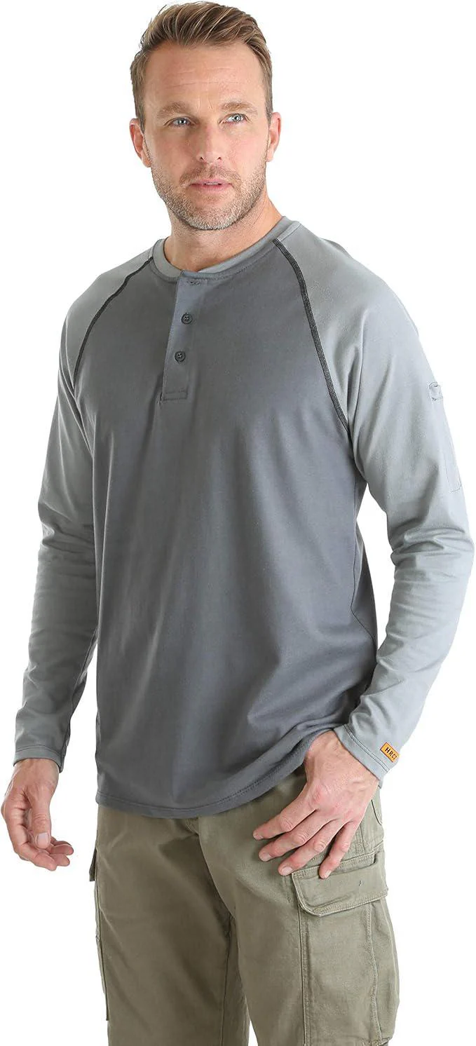 Wrangler® Men’s Work Shirt Flame Resistant Baseball Henley - Image 27