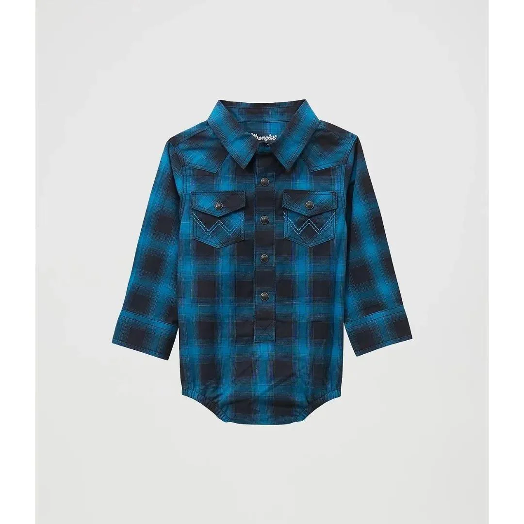 Wrangler Baby Boy's Long Sleeve Western Snap Bodysuit - Image 6