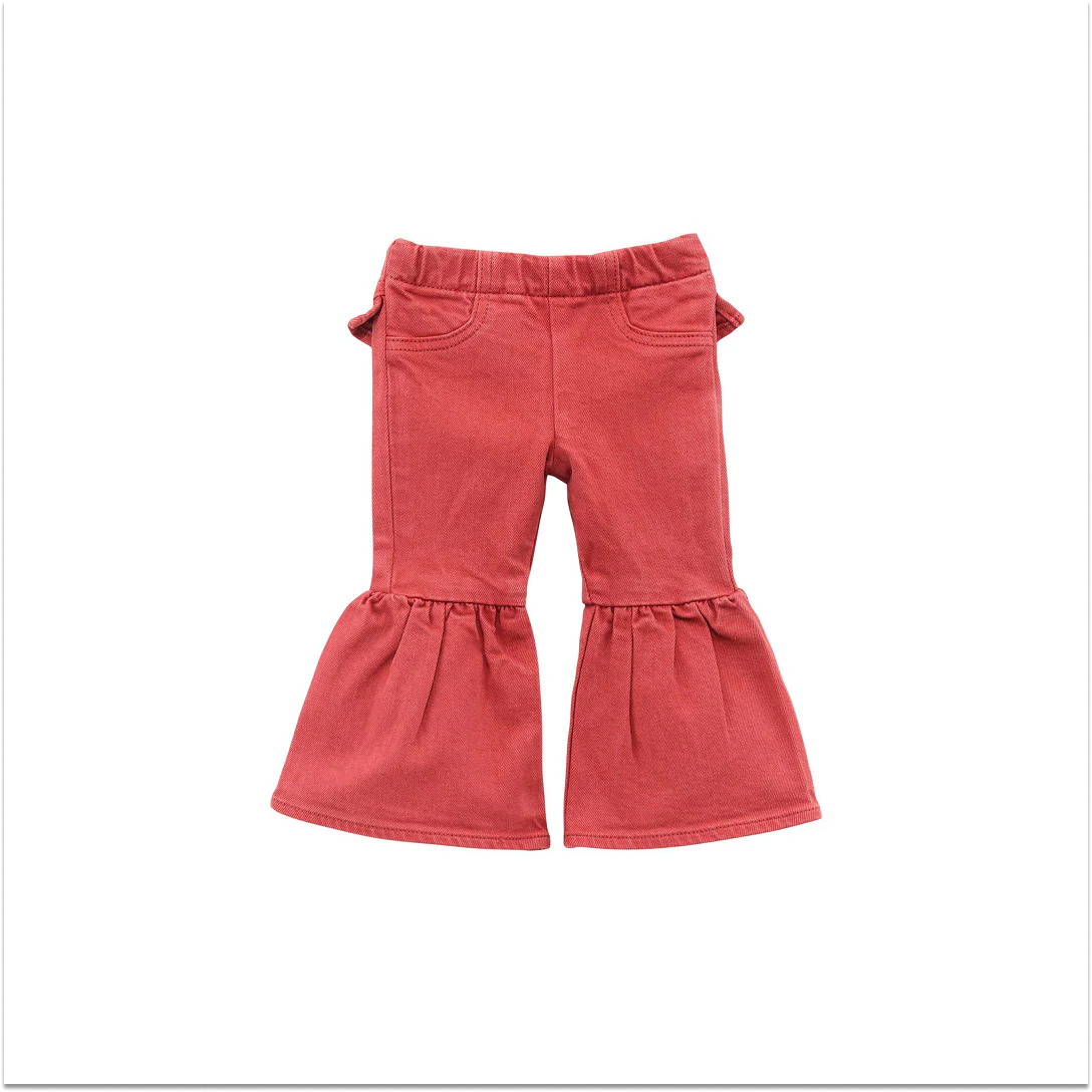 Wrangler Baby Girl Pull Up Flare Jean Chili