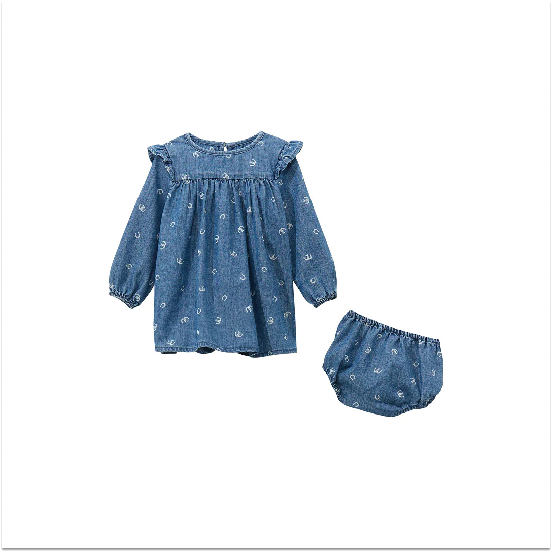 Wrangler Baby Girl Trapeze Dress Denim - Image 8