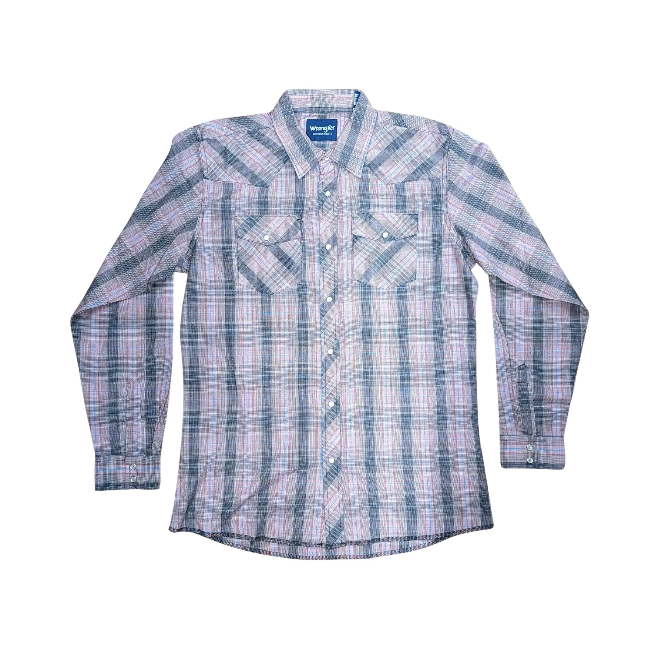 Wrangler Boy's Long Sleeve Dress Western Plaid Shirts - Assorted - Image 5