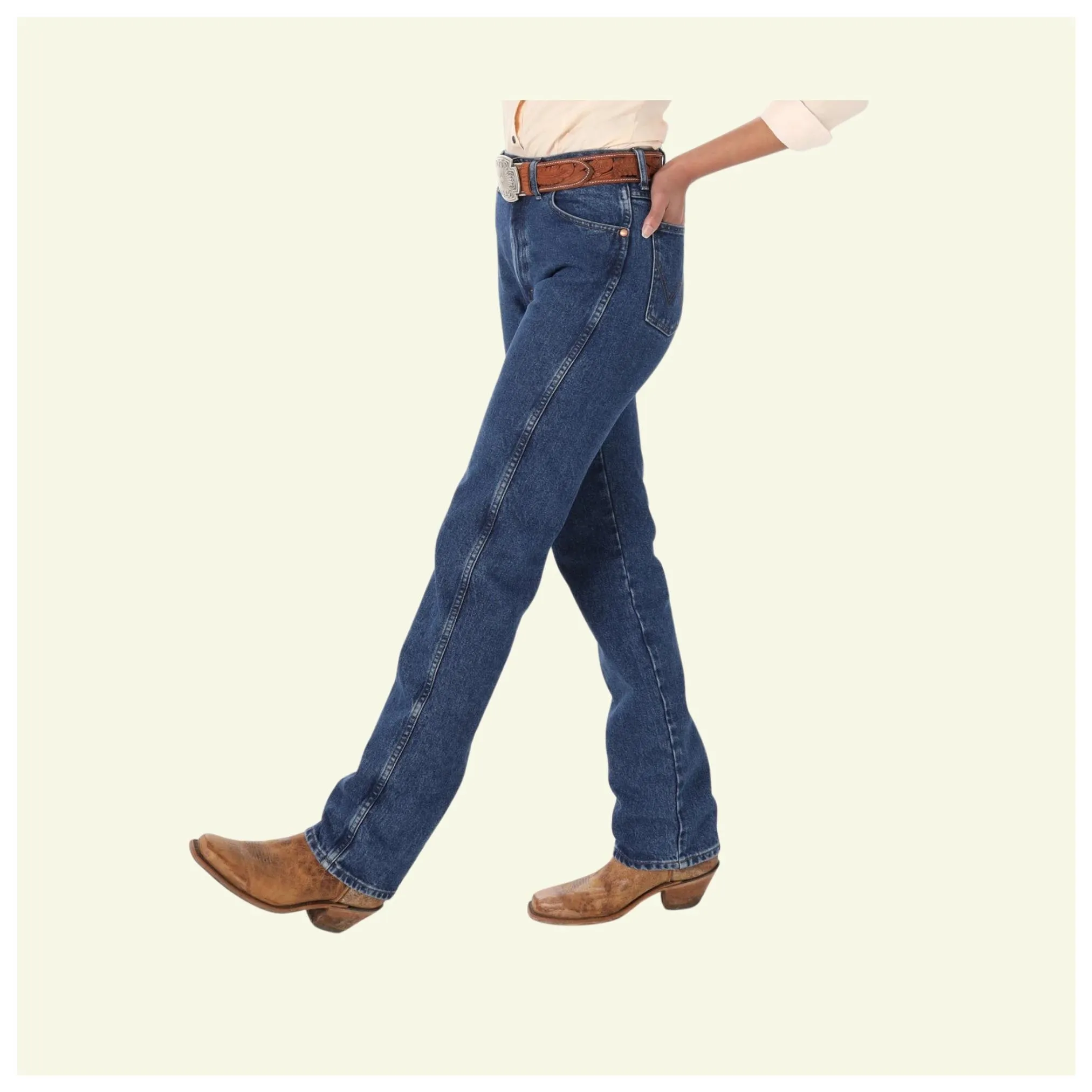 Wrangler Girl's Cowboy Cut Original Fit Denim Jeans - Clearance - Image 2