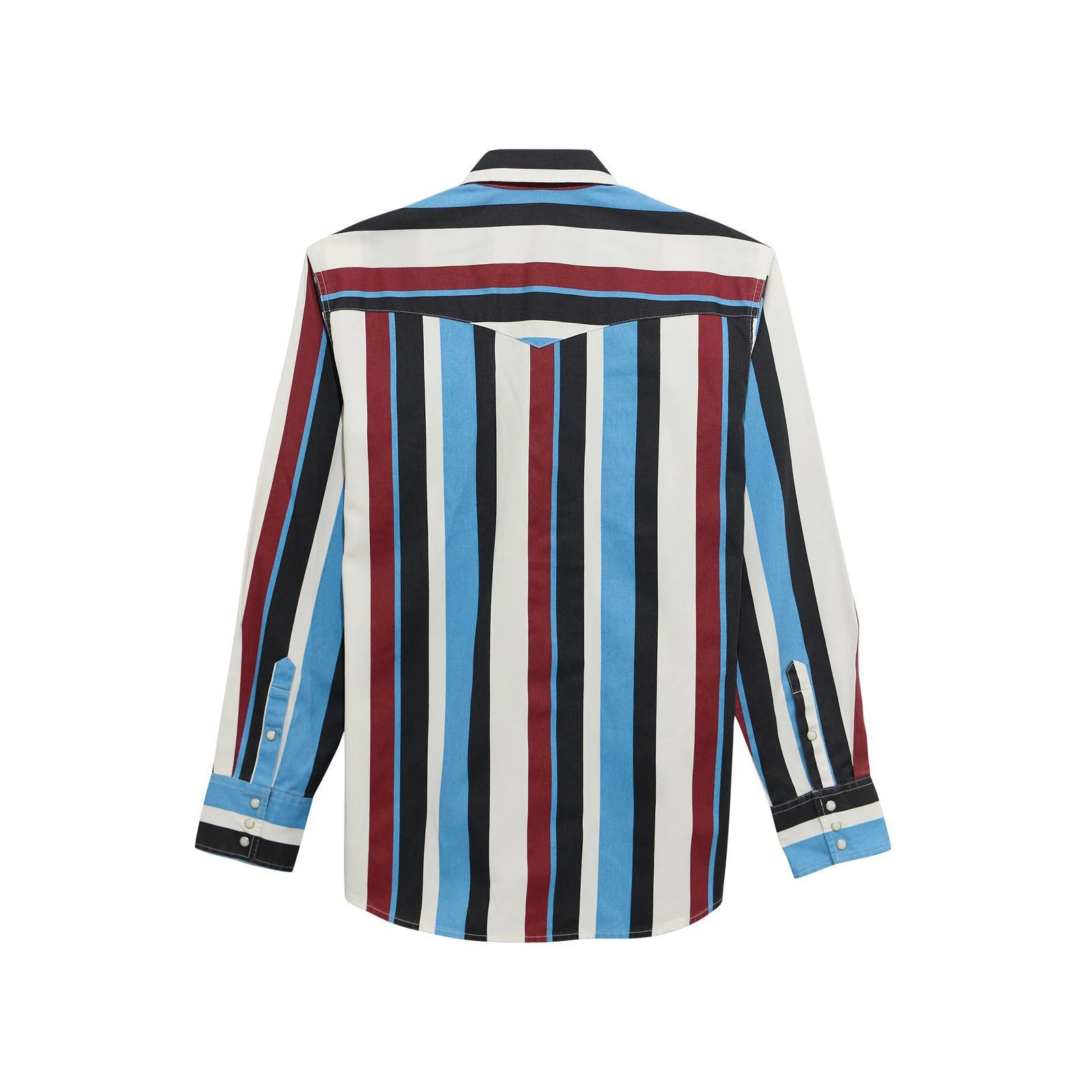 Wrangler Boy's Vintage Brushpopper Long Sleeve Shirt In Blue Multi - Image 2