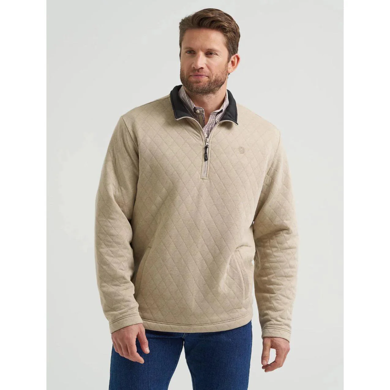 Wrangler Men's George Strait 1/4 Zip Pullover - Image 3