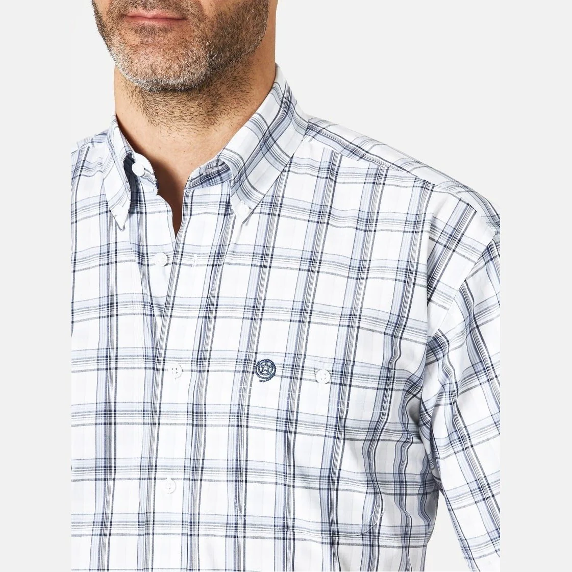 Wrangler Men's Shirt George Strait Short Sleeve Plaid - Image 3