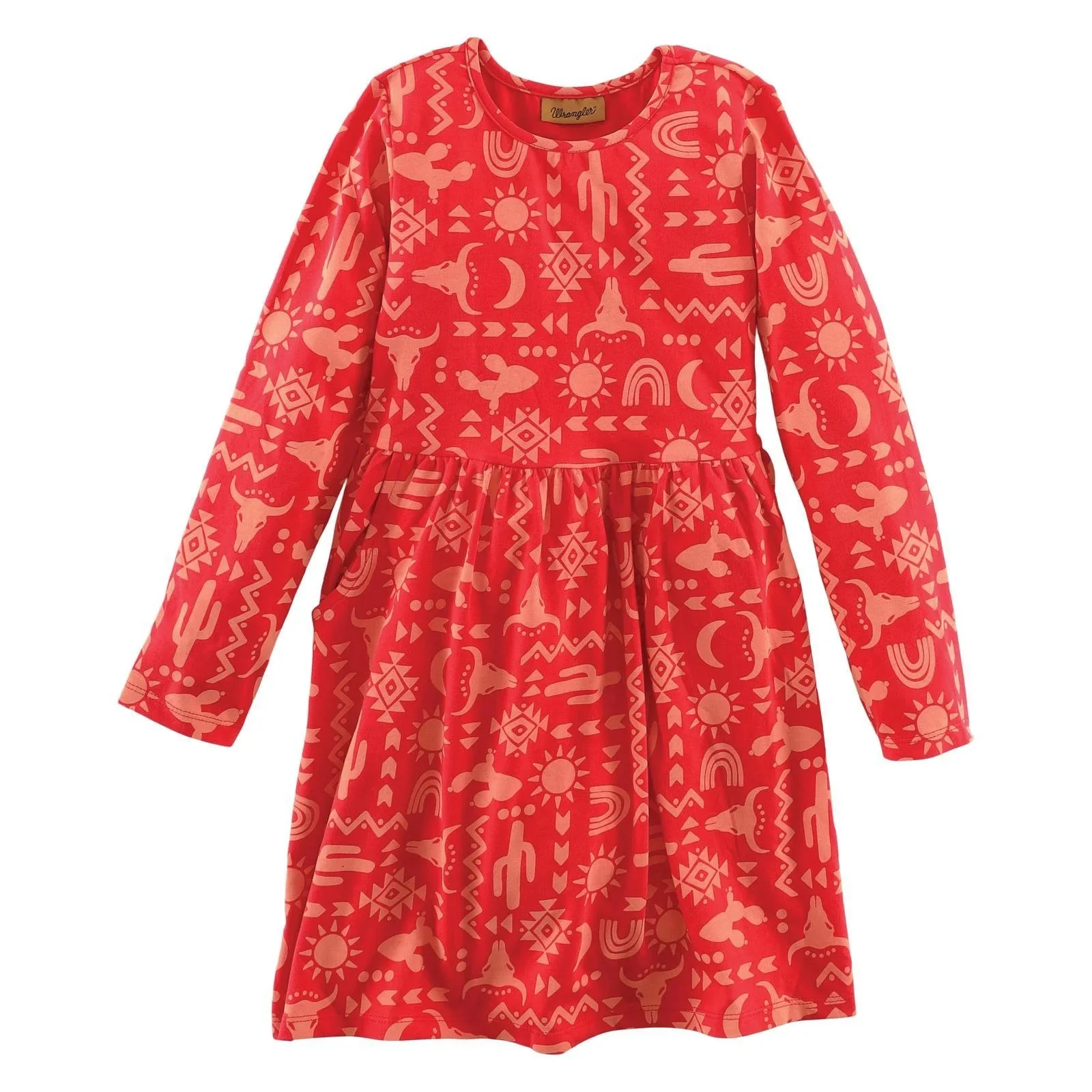 Wrangler Girl’s Long Sleeve Western Dress