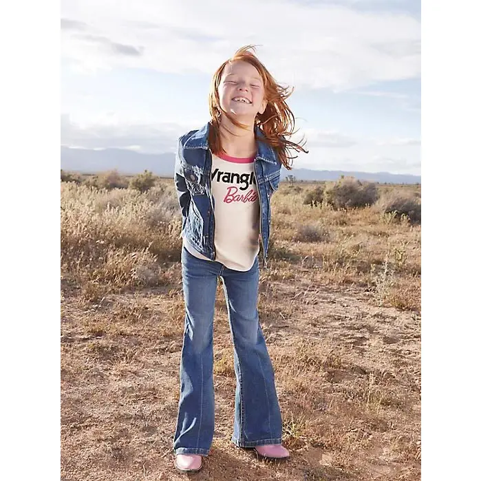 Wrangler Girl's Barbie Flare In Wrangler Blue- CLEARANCE