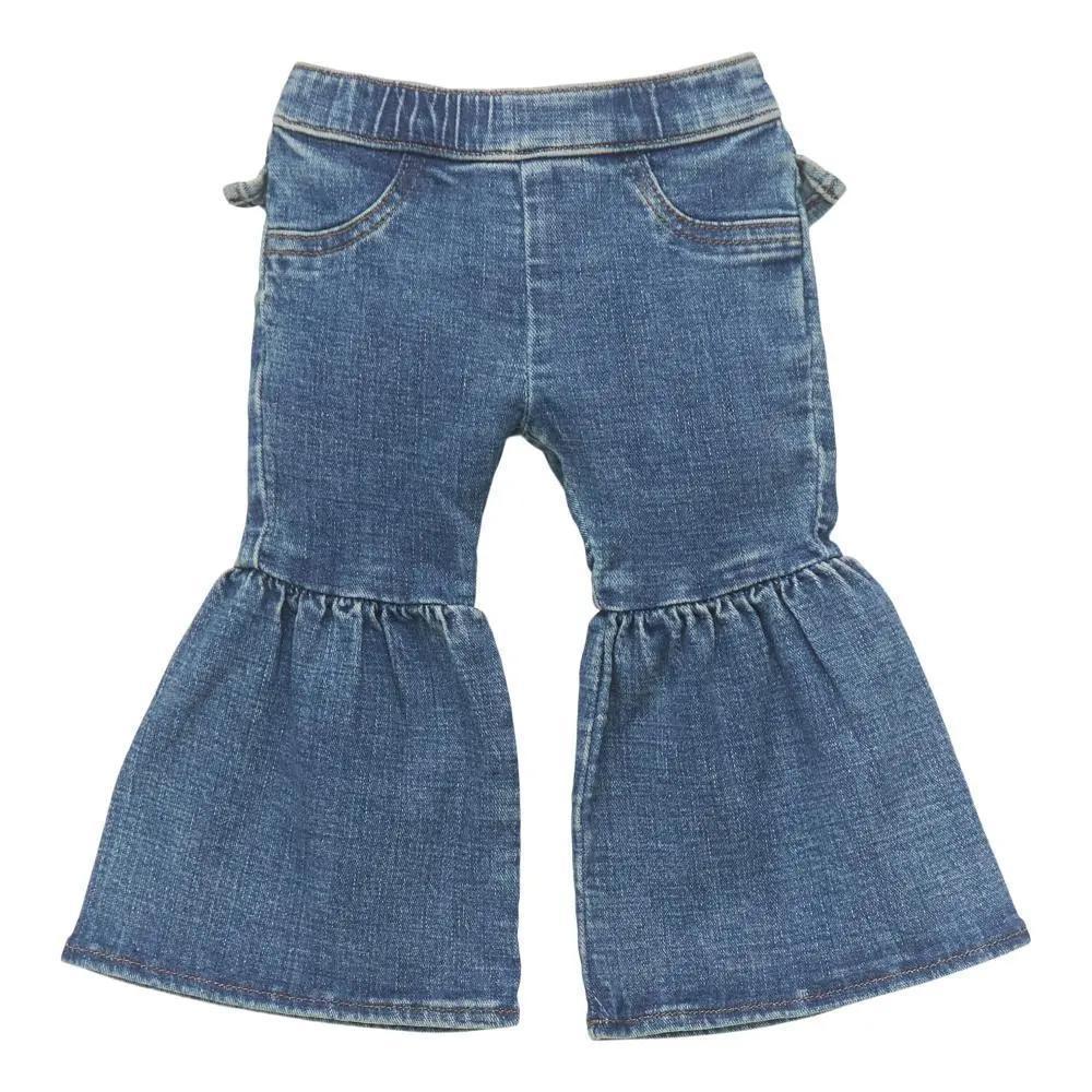 Wrangler Little Girl's Pull Up Flare Jeans-CLEARANCE