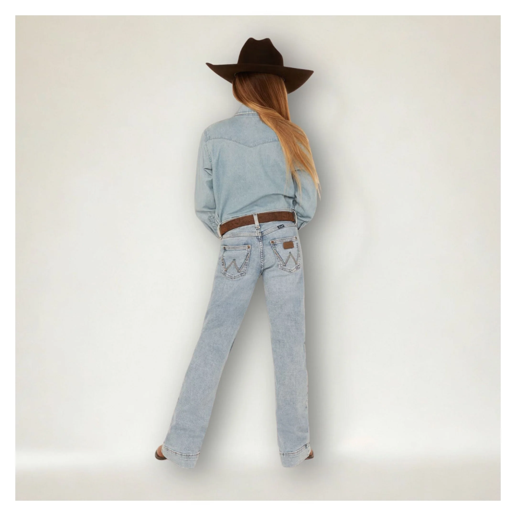 Wrangler Girl's Trouser Light Wash - Image 2