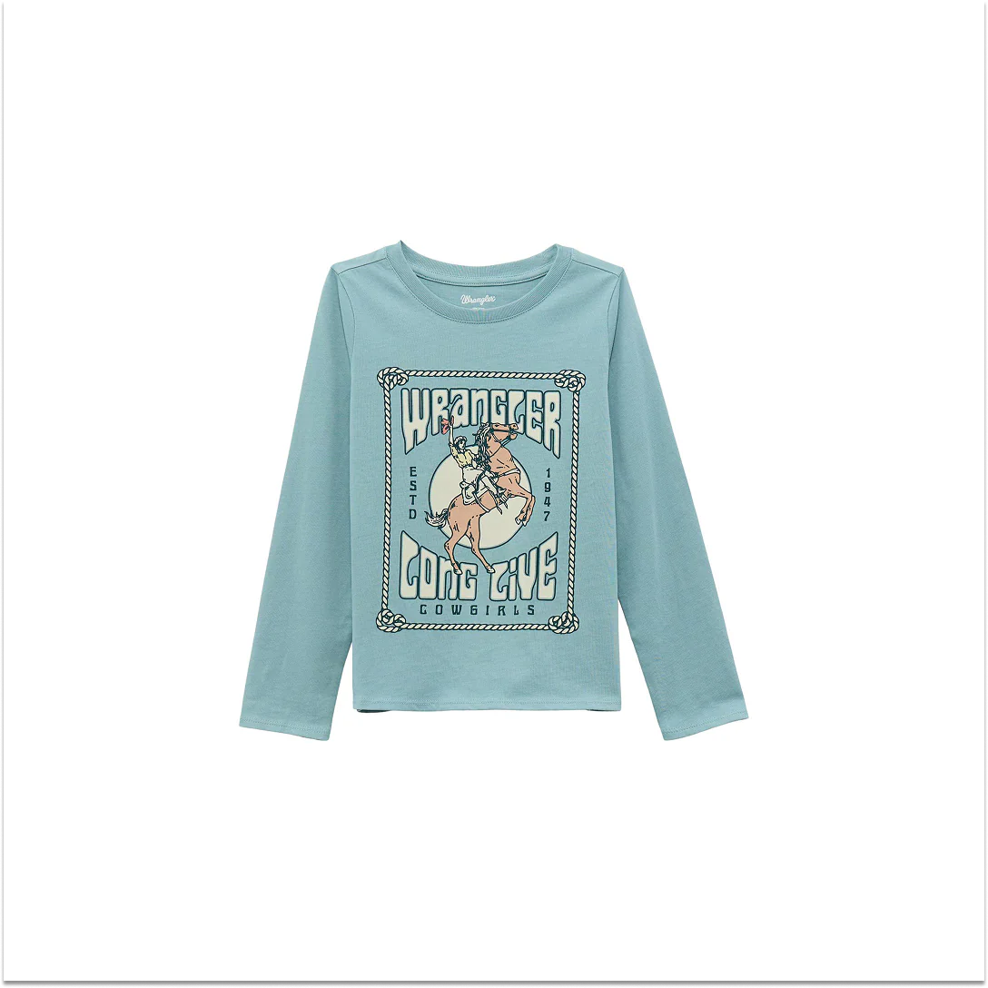 Wrangler Girls Western Top Blue - Image 6