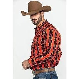 Wrangler Men’s Checotah Aztec Snap Shirt - Image 2