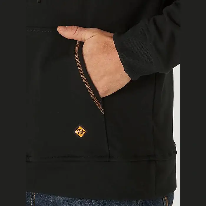Wrangler Men’s Work Shirt Flame Resistant CAT2 Pullover Hoodie - Image 3